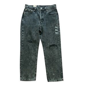 Levi’s 501 Black Distressed Denim Jeans